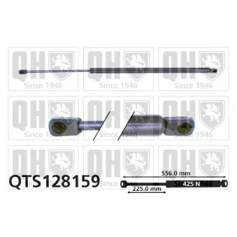 Vérin de hayon, de coffre QUINTON HAZELL QTS128159