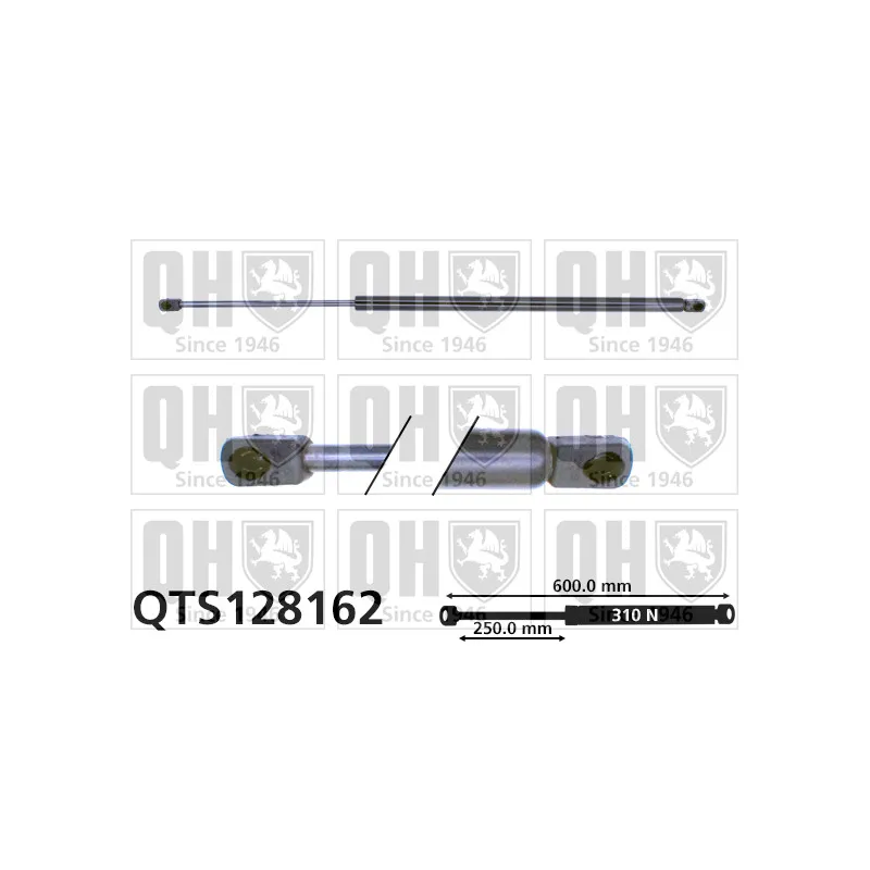 Vérin de hayon, de coffre QUINTON HAZELL QTS128162