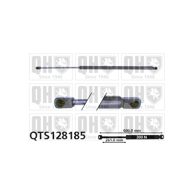 Vérin de hayon, de coffre QUINTON HAZELL QTS128185