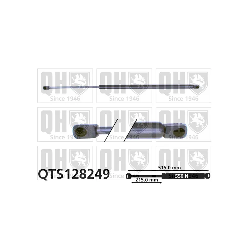 Vérin de hayon, de coffre QUINTON HAZELL QTS128249