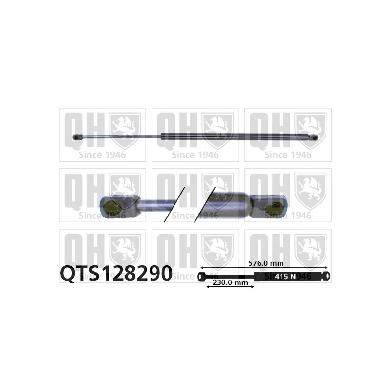 Vérin de hayon, de coffre QUINTON HAZELL QTS128290
