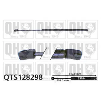 Vérin de hayon, de coffre QUINTON HAZELL QTS128298