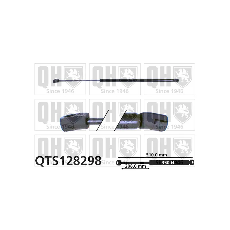 Vérin de hayon, de coffre QUINTON HAZELL QTS128298