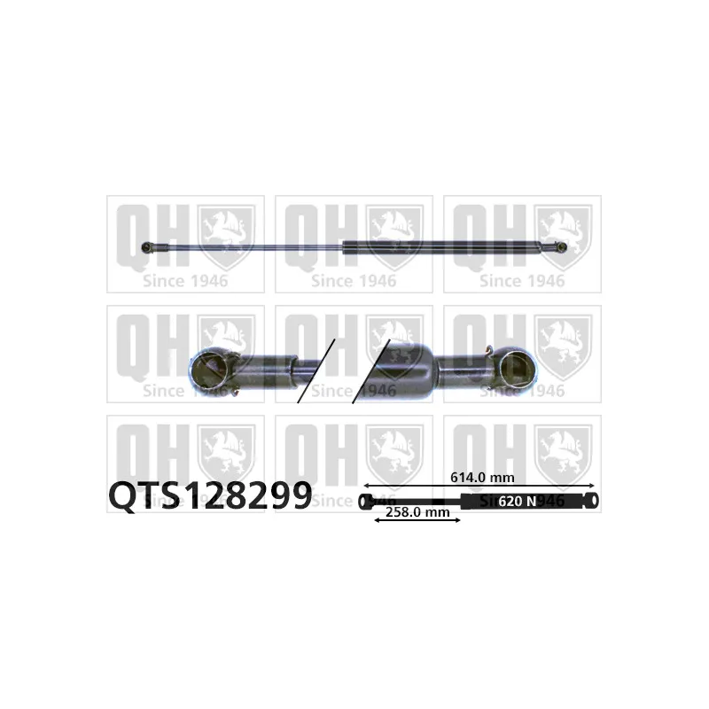 Vérin de hayon, de coffre QUINTON HAZELL QTS128299