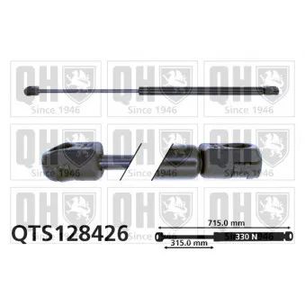 Vérin, capot-moteur QUINTON HAZELL QTS128426