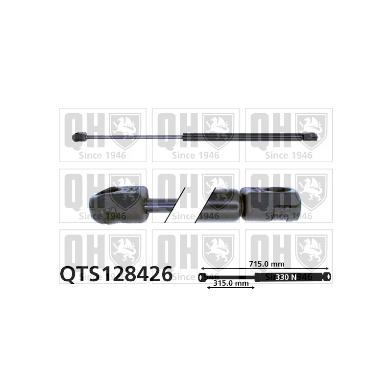 Vérin, capot-moteur QUINTON HAZELL QTS128426