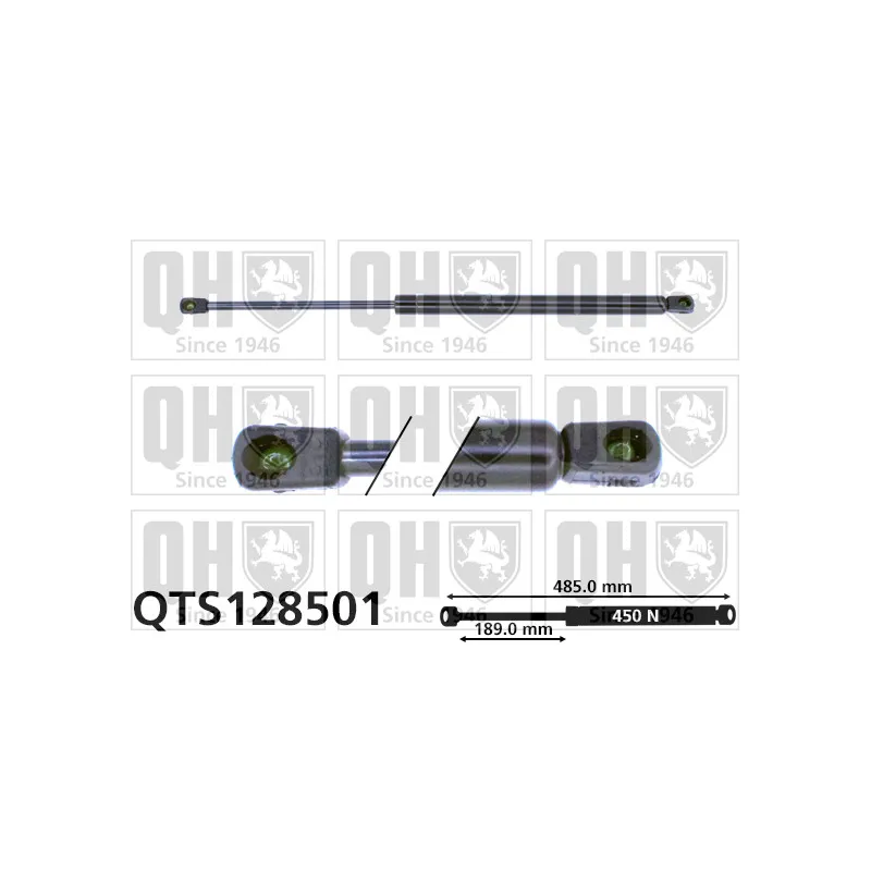 Vérin de hayon, de coffre QUINTON HAZELL QTS128501