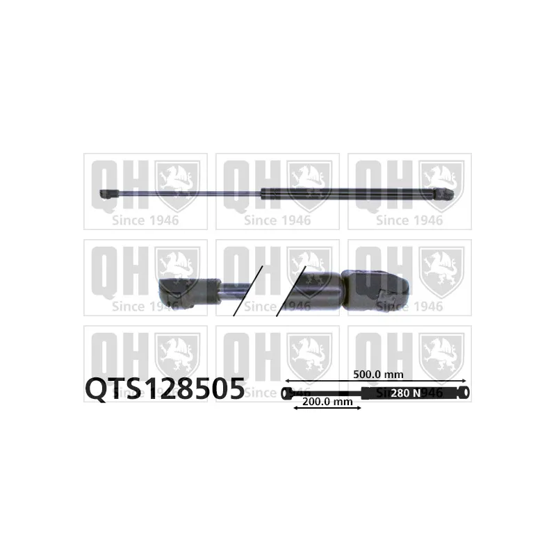 Vérin de hayon, de coffre QUINTON HAZELL QTS128505