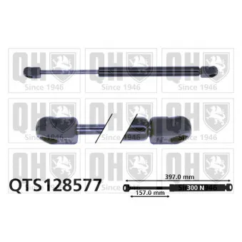 Vérin, capot-moteur QUINTON HAZELL QTS128577