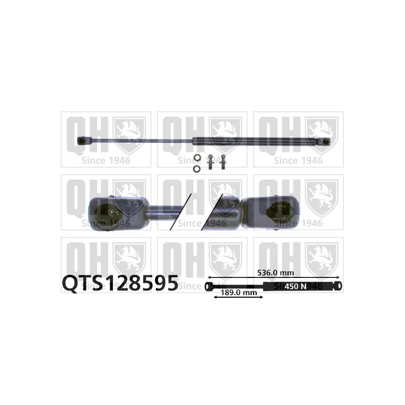 Vérin de hayon, de coffre QUINTON HAZELL QTS128595