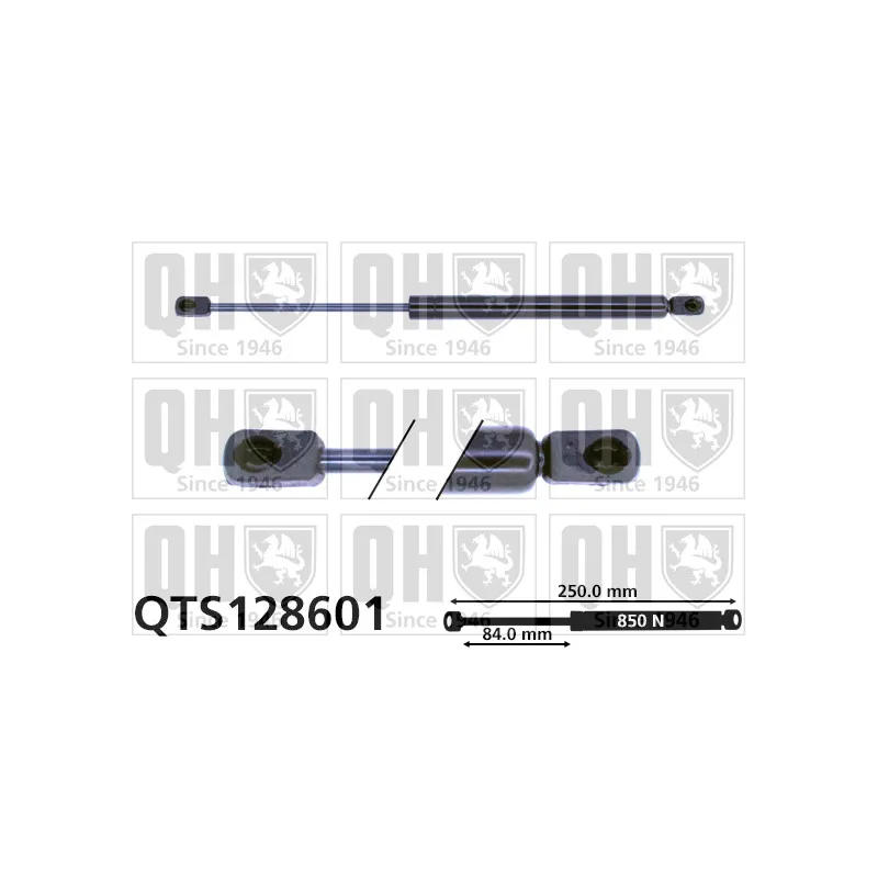 Vérin, capot-moteur QUINTON HAZELL QTS128601
