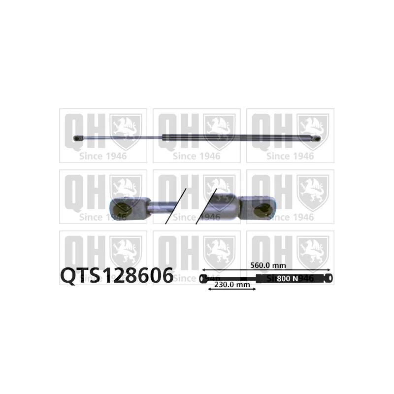 Vérin de hayon, de coffre QUINTON HAZELL QTS128606