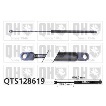 Vérin, capot-moteur QUINTON HAZELL QTS128619