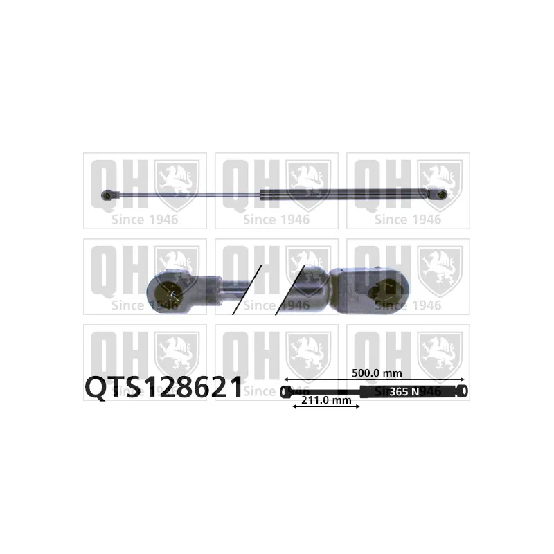 Vérin, capot-moteur QUINTON HAZELL QTS128621