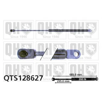 Vérin, capot-moteur QUINTON HAZELL QTS128627