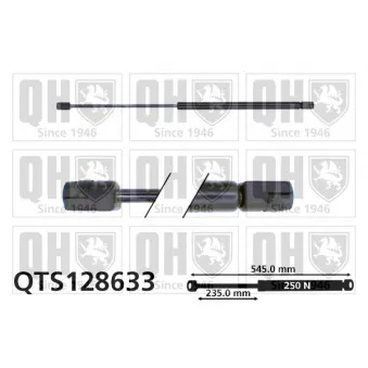 Vérin, capot-moteur QUINTON HAZELL QTS128633