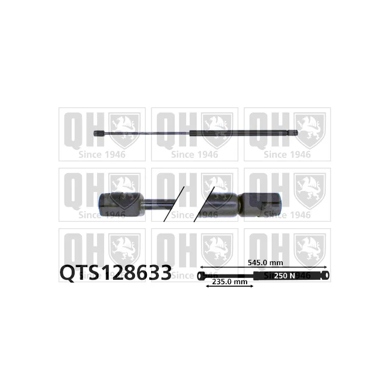 Vérin, capot-moteur QUINTON HAZELL QTS128633