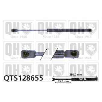 Vérin, capot-moteur QUINTON HAZELL QTS128655