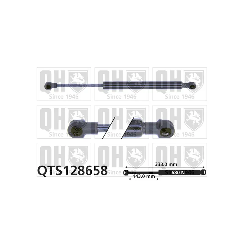 Vérin, capot-moteur QUINTON HAZELL QTS128658