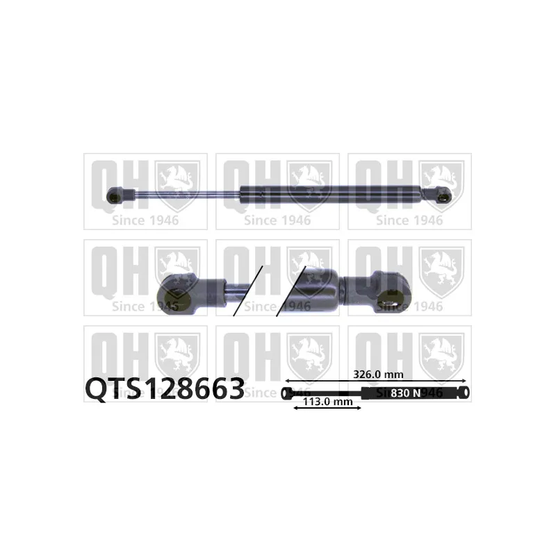 Vérin, capot-moteur QUINTON HAZELL QTS128663