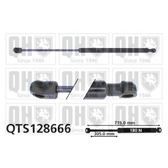Vérin, capot-moteur QUINTON HAZELL QTS128666