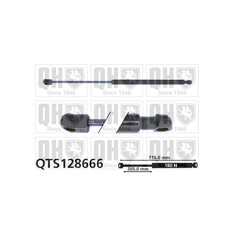 Vérin, capot-moteur QUINTON HAZELL QTS128666