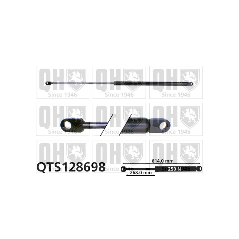Vérin, capot-moteur QUINTON HAZELL QTS128698