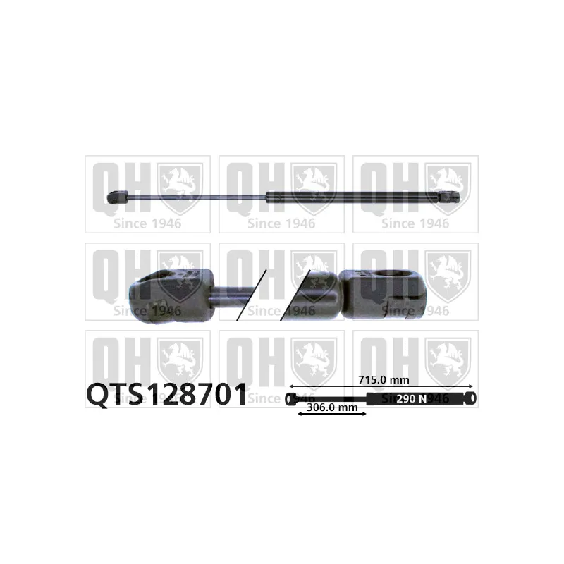 Vérin, capot-moteur QUINTON HAZELL QTS128701