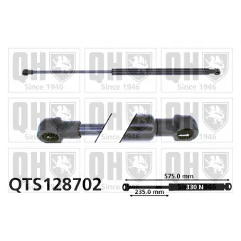 Vérin, capot-moteur QUINTON HAZELL QTS128702