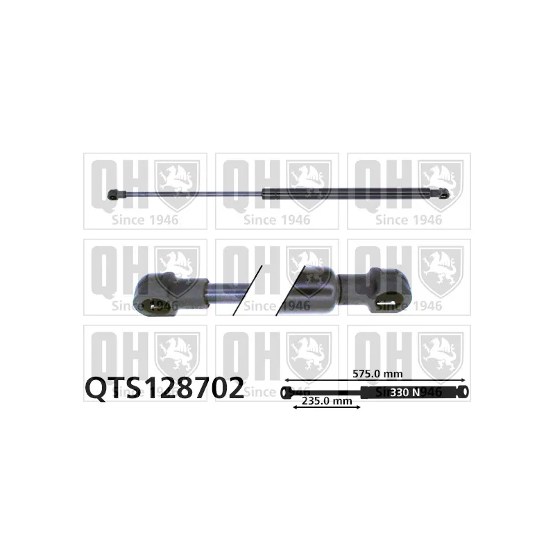 Vérin, capot-moteur QUINTON HAZELL QTS128702