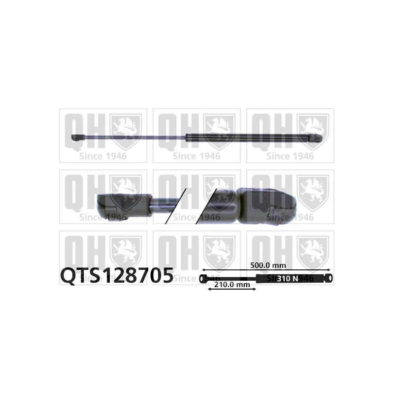 Vérin, capot-moteur QUINTON HAZELL QTS128705
