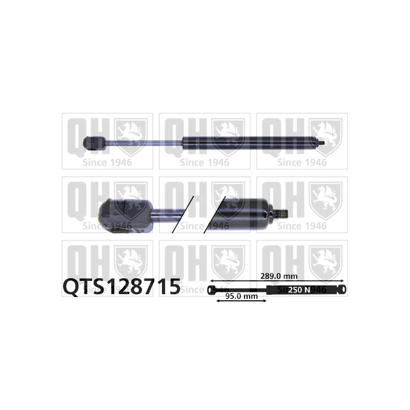Vérin, vitre arrière QUINTON HAZELL QTS128715
