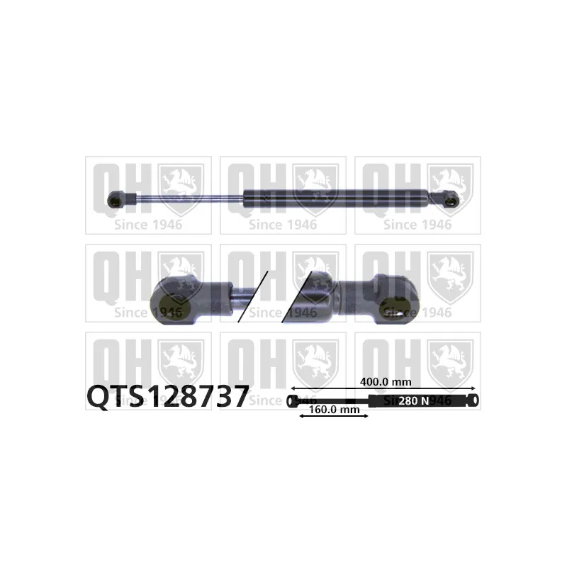 Vérin, capot-moteur QUINTON HAZELL QTS128737