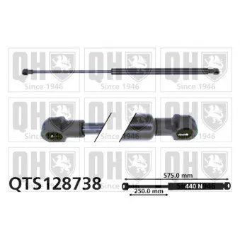 Vérin, capot-moteur QUINTON HAZELL QTS128738