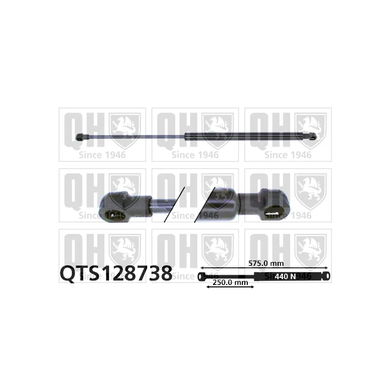 Vérin, capot-moteur QUINTON HAZELL QTS128738