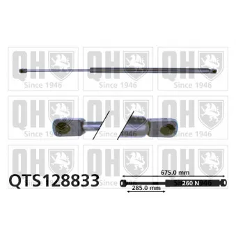 Vérin, capot-moteur QUINTON HAZELL QTS128833