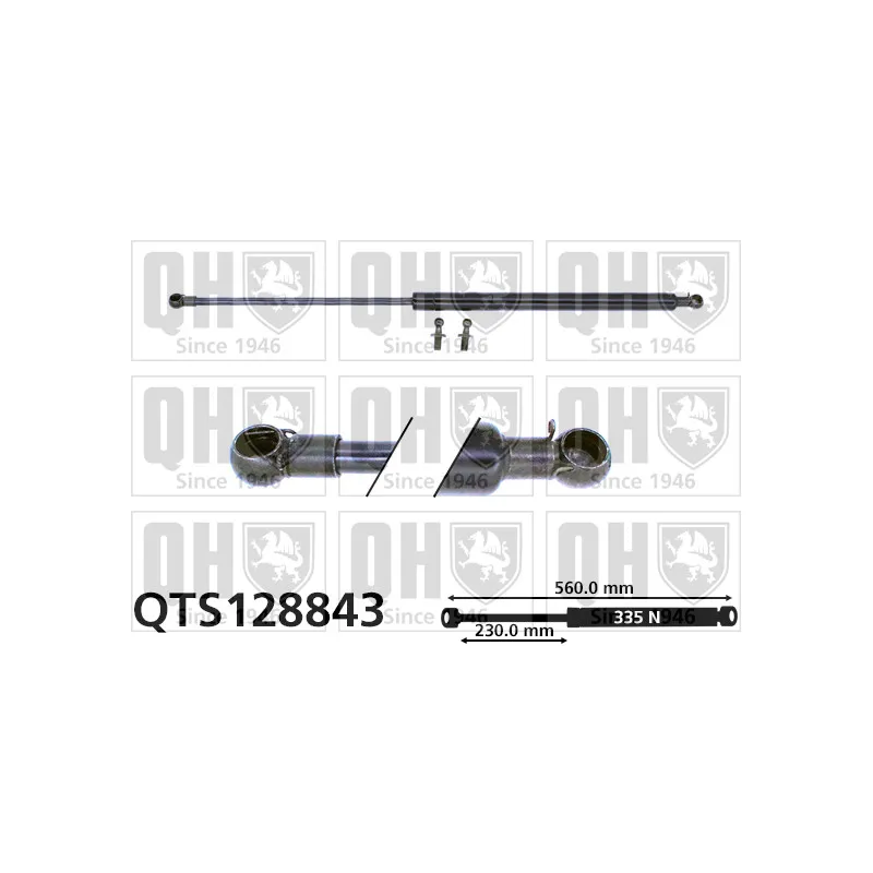 Vérin de hayon, de coffre QUINTON HAZELL QTS128843