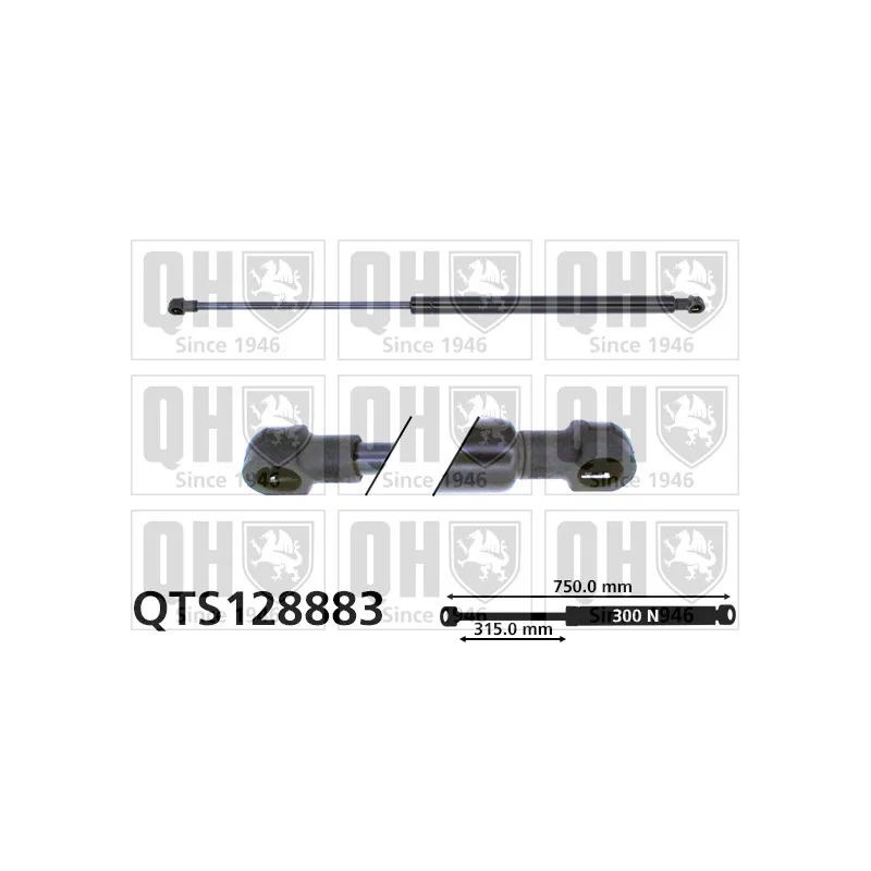 Vérin, capot-moteur QUINTON HAZELL QTS128883
