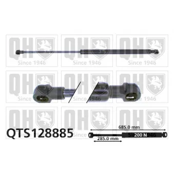 Vérin, capot-moteur QUINTON HAZELL QTS128885