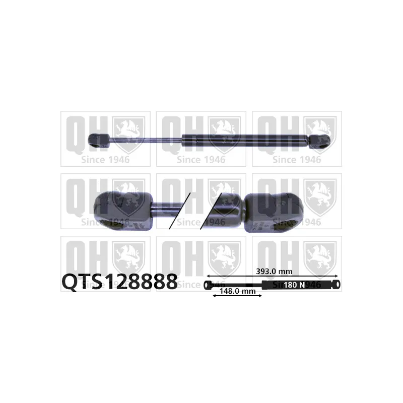 Vérin, vitre arrière QUINTON HAZELL QTS128888