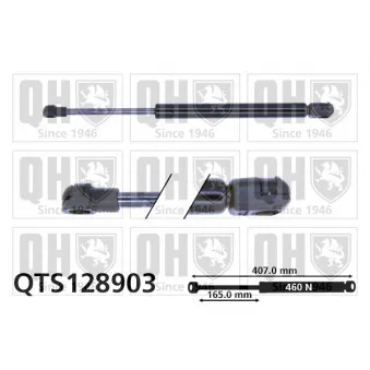 Vérin, capot-moteur QUINTON HAZELL QTS128903