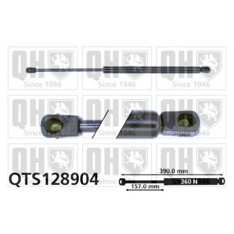 Vérin, capot-moteur QUINTON HAZELL QTS128904