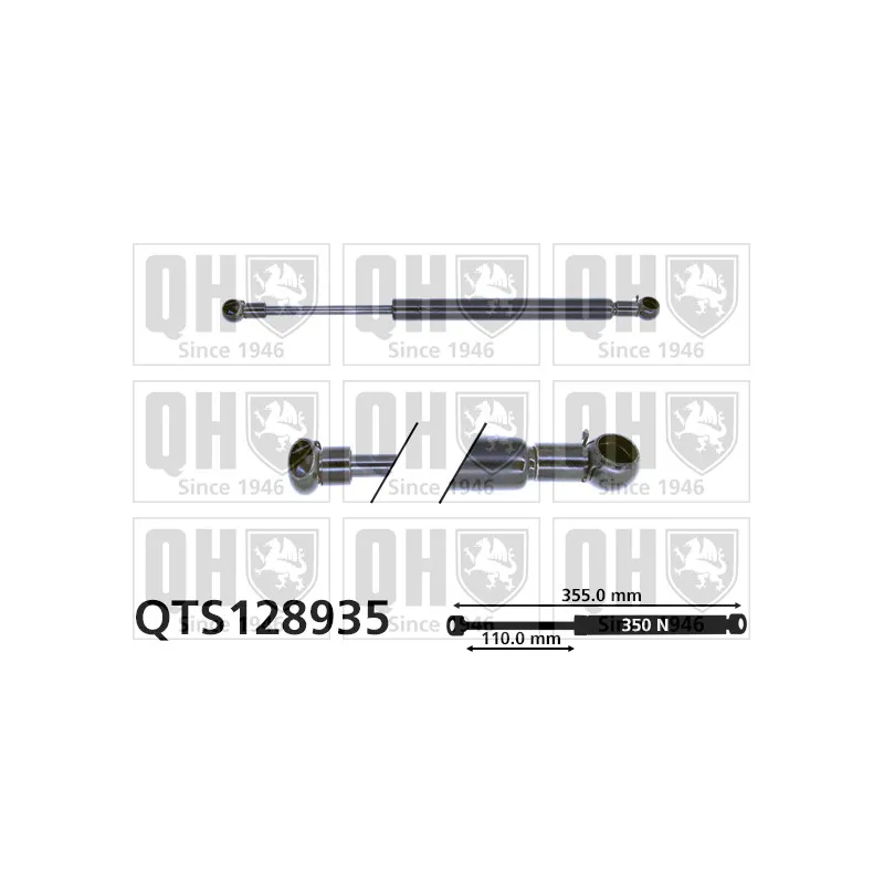 Vérin, capot-moteur QUINTON HAZELL QTS128935
