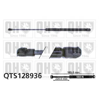 Vérin, capot-moteur QUINTON HAZELL QTS128936