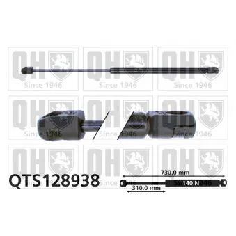 Vérin, capot-moteur QUINTON HAZELL QTS128938