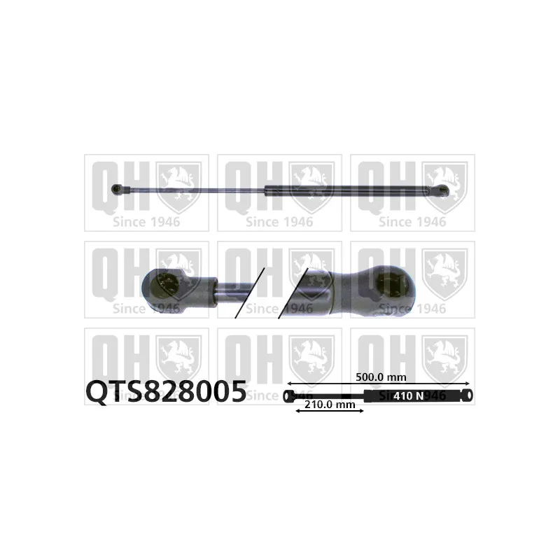 Vérin de hayon, de coffre QUINTON HAZELL QTS828005