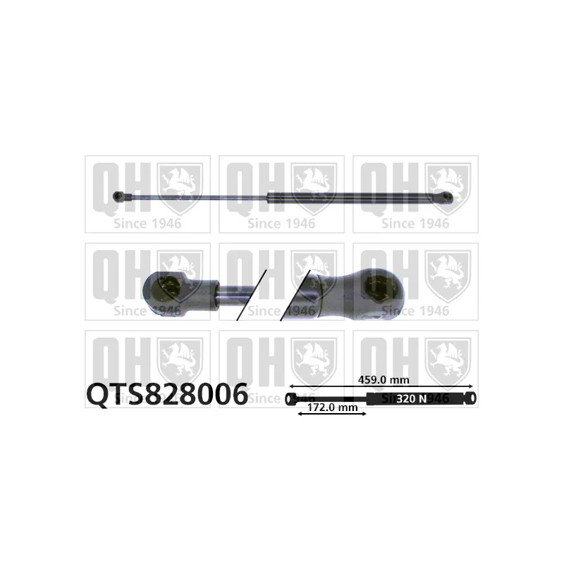 Vérin de hayon, de coffre QUINTON HAZELL QTS828006