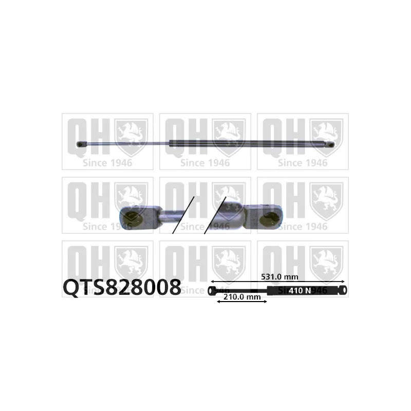 Vérin de hayon, de coffre QUINTON HAZELL QTS828008