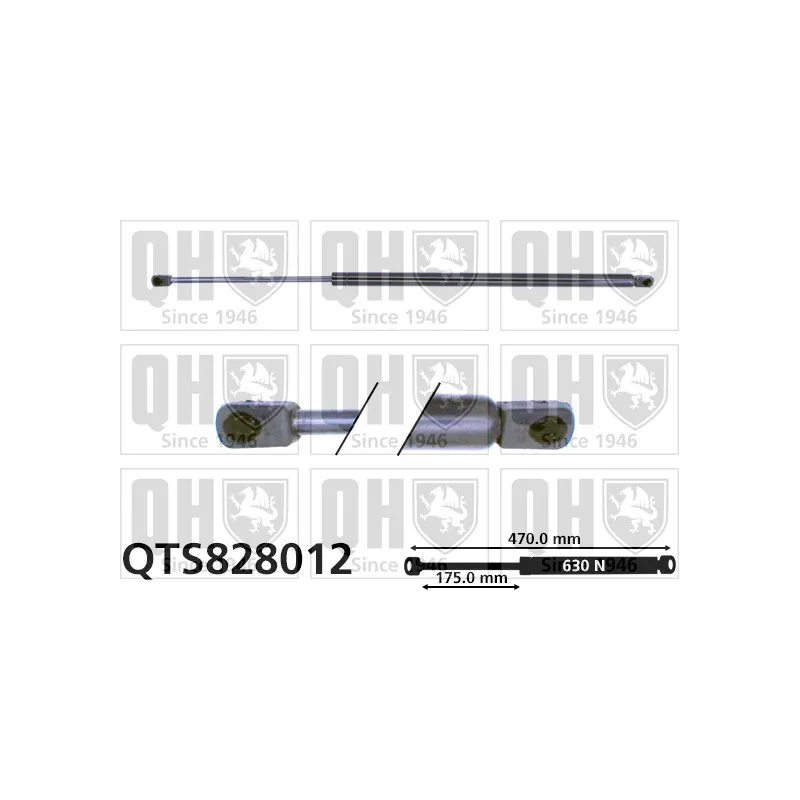 Vérin de hayon, de coffre QUINTON HAZELL QTS828012