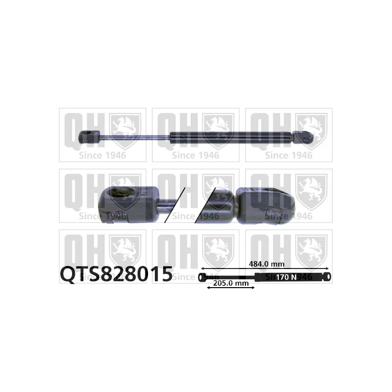Vérin, capot-moteur QUINTON HAZELL QTS828015